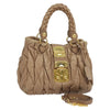 Miu Miu Coffer Convertible Satchel Matelasse Leather