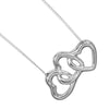 Secondhand Tiffany & Co. Triple Heart Pendant Necklace Sterling