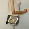 Secondhand Gucci Padlock Shoulder Bag GG Coated Canvas and