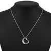 Secondhand Tiffany & Co. Elsa Peretti Open Heart Pendant Necklace Sterling