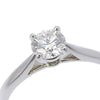Secondhand Cartier Solitaire 1895 Ring Platinum with RBC Diamond F/VS1