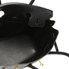 Hermes Birkin Handbag Black Ardennes with Gold Hardware