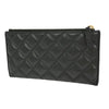 Secondhand Chanel CC Card Case Quilted Caviar