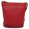 Secondhand Burberry Bucket Bag Red Leather Bags
