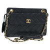 Chanel Vintage Front Pocket Shoulder Bag Quilted Lambskin