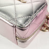 Chanel CC Cube Zip Clutch with Chain Handle Quilted Lambskin