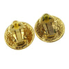 Chanel CC Button Clip-On Earrings Metal
