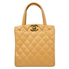 Chanel Vintage CC Lock Pocket Tote Quilted Caviar