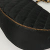 Secondhand Chanel Vintage Half Moon Chain Bag Quilted Satin with Braided Detail
