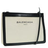 Secondhand Balenciaga Navy Pochette Canvas and