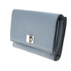 Secondhand Fendi Peekaboo Wallet Blue Leather Accessories