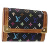 Secondhand Louis Vuitton Porte-Monnaie Plat Coin Purse Monogram Multicolor