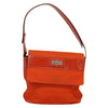 Secondhand Celine Shoulder Bag Orange Canvas Bags