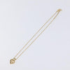Secondhand Christian Dior Logo Heart Pendant Necklace