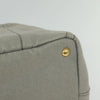 Secondhand Prada Canapa Tote Gray Canvas Bags