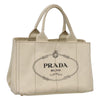 Secondhand Prada Canapa Tote White Canvas Bags