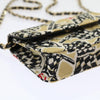 Chanel Flap Card Holder on Chain Quilted Printed Canvas
