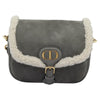 Christian Dior Bobby Flap Bag Shearling and Suede