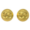 Secondhand Chanel Vintage CC Round Clip-On Earrings