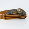 Fendi Vintage Tiger Print Shoulder Bag Canvas