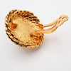 Secondhand Chanel Vintage Round Clip-On Earrings Metal with Faux