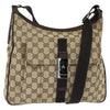 Gucci Front Pocket Messenger Bag GG Canvas