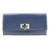 Secondhand Fendi Peekaboo Wallet Navy Leather Accessories