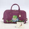 Secondhand Loewe Amazona Bag Purple Leather Bags