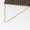 Christian Dior Vintage CD Chain Flap Shoulder Bag Diorissimo Canvas