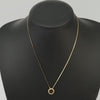 Secondhand Christian Dior Vintage Logo Round Pendant Necklace