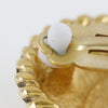 Secondhand Chanel Vintage Round CC Clip-On Earring