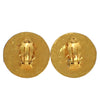 Secondhand Chanel Vintage CC Round Button Clip-On Earrings