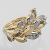 Secondhand Cartier Grain de Cafe Ring 18K Yellow Gold with 18K White Gold and Diamonds