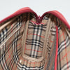 Burberry Logo Zip Around Pouch Leather