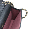 Secondhand Chanel Classic Flap Clutch with Chain Quilted Caviar
