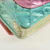 Secondhand Chanel Rainbow Reissue 2.55 Wallet on Chain Quilted Multicolor Metallic Goatskin