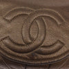 Secondhand Chanel Timeless Half Moon Flap Bag Caviar