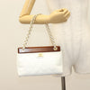 Chanel Vintage Wood Chain CC Tote Leather