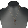 Secondhand Tiffany & Co. Fleur de Lis Key Pendant Necklace 18K Pink gold and Diamonds