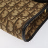 Christian Dior Vintage Trotter Crossbody Bag Diorissimo Coated Canvas