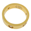 Cartier Love Wedding Band 1 Diamond Ring 18K Yellow Gold with Diamond