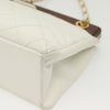 Chanel Vintage Wood Chain CC Tote Leather