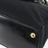Secondhand Prada Convertible Top Handle Tote Tessuto with Vernice Saffiano