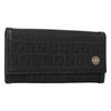 Fendi FF Flap Wallet Zucca Canvas with Embossed Leather