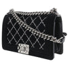 Chanel Boy Flap Bag Quilted Velvet