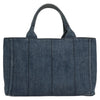 Secondhand Prada Canapa Tote Blue Denim Jeans Bags