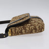 Christian Dior Vintage CD Flap Shoulder Bag Canvas