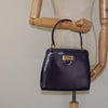 Secondhand Celine Gancini Handbag Purple Leather Bags