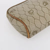Christian Dior Vintage Honeycomb Zip Pouch Canvas and Leather
