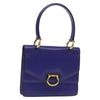 Secondhand Celine Gancini Handbag Purple Leather Bags